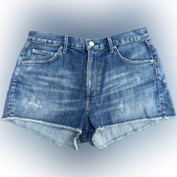 🆕 Agolde Anja High Waist Cut-Off Short | Size 30 | Asheville | A Gold E NEW/NWT - Picture 4 of 17